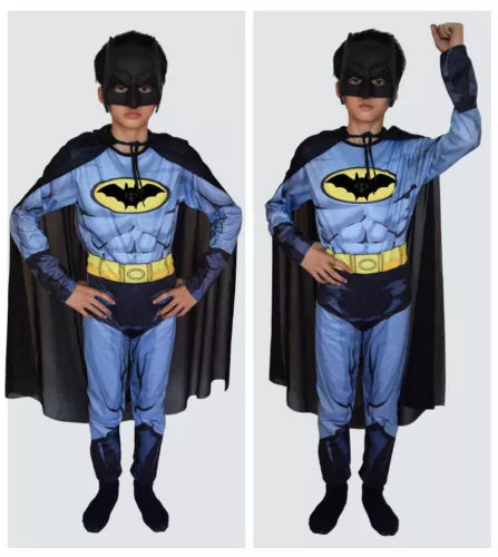 Costum BatMan cu Muschi pentru Copii (Cu sau fara masca)
