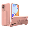 Wozinsky Kickstand Case din Silicon cu Suport pentru Xiaomi Redmi Note 11 Pro - Roz