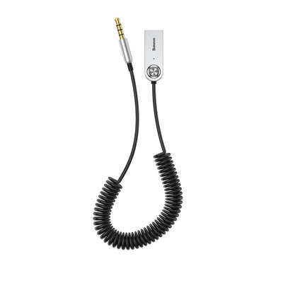 Adaptor audio Baseus BA01 Bluetooth 5.0 Audio Receiver Cable AUX Jack - Negru