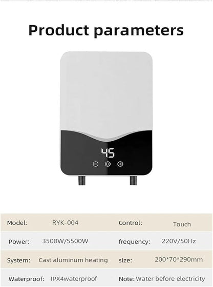Încălzitor boiler instant de apă electric, inteligent, pentru duș – Rapid și eficient