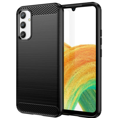 Husa Carbon Case pentru Samsung Galaxy A34 5G, Negru