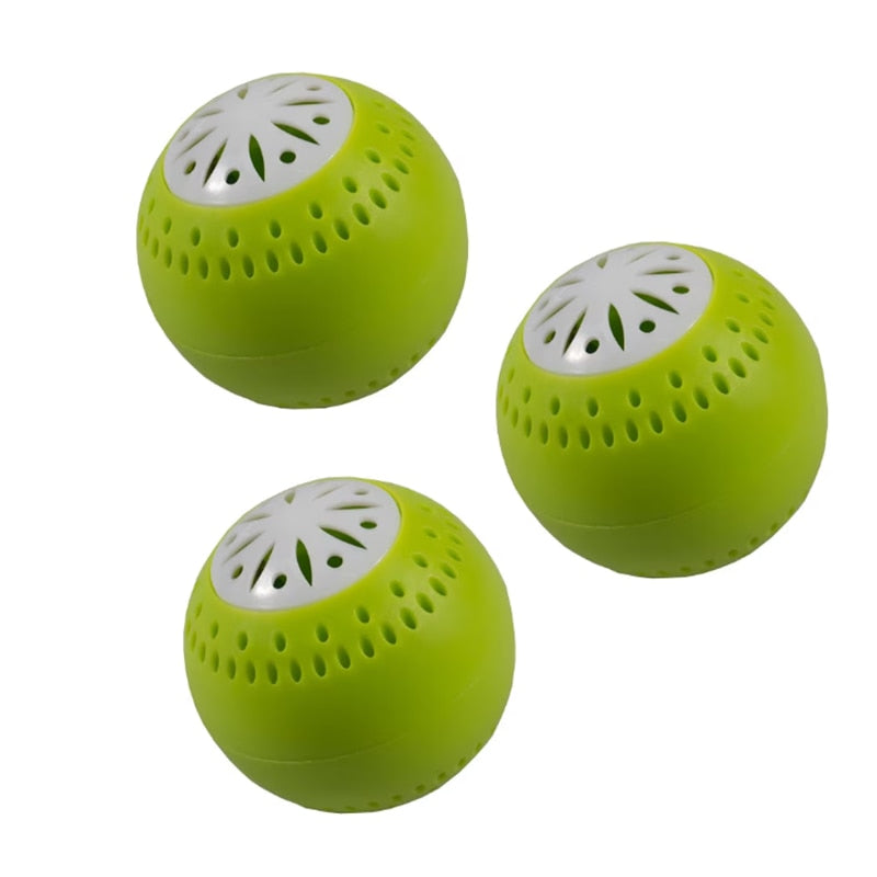 Set 3 Bile Absorbante Miros, Pentru Frigider, Verde