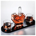 Set pentru Cognac și Whiskey - Sticlă-Decantor Mana cu 2 Pahare
