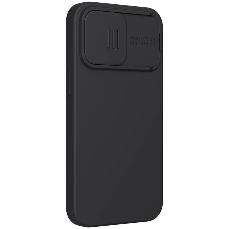 Husă Nillkin CamShield Silky Silicone pentru iPhone 13 Pro - Negru