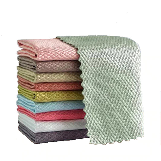 Set 10 Lavete Microfibra 30 x 30 cm