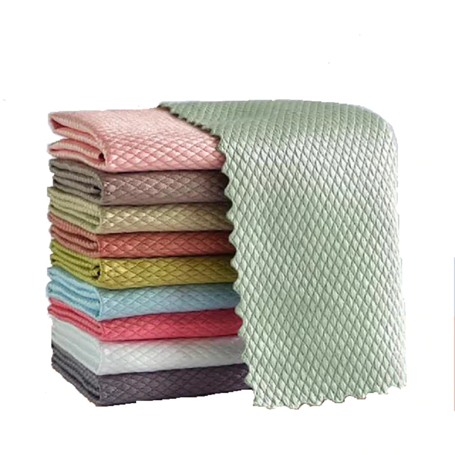 Set 10 Lavete Microfibra 30 x 30 cm