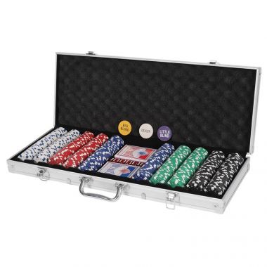Set Poker 500 Piese în Geantă de Aluminiu – Joc de Poker Profesional