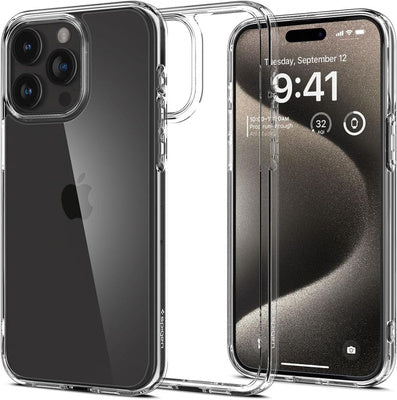 Husa Spigen Ultra Hybrid pentru iPhone 15 Pro Max - Crystal Clear