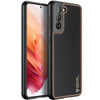 Husă din piele ecologică Dux Ducis Yolo pentru Samsung Galaxy S21 5G - Neagră