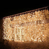 Instalatie Craciun tip perdea ploaie premium, fir gros, 3mx3m, 300 led-uri