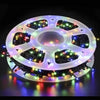 Instalatie de Craciun tip sir rola, 8 jocuri de lumini, fir negru, 300 LED-uri tip diamant 50M