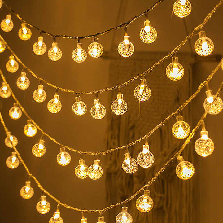 Instalație de Crăciun cu Globulete de Cristal – 200 LED-uri, 300x200 cm