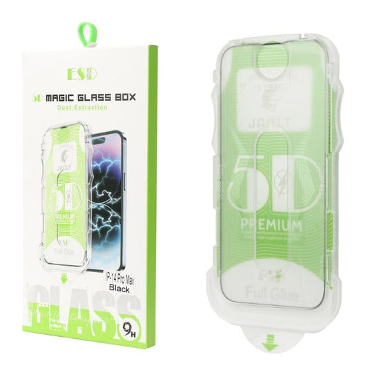 Folie de Protecție iPhone din Sticlă Temperată 5D cu Aplicator Dust Free