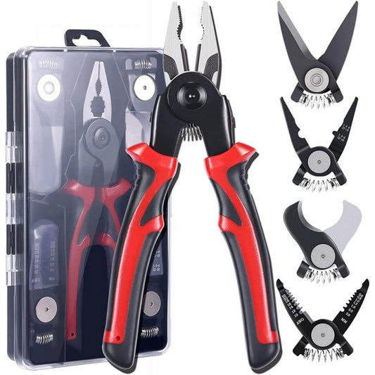 Set Multifuncțional 5 în 1 SJP-8029 – Patent, Dezizolat, Clește, Sertizat, Foarfecă