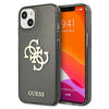 Husa Guess pentru iPhone 13 Mini 5.4", Black/Black Glitter 4G Big Logo