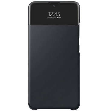 Husa de Protecție Samsung Smart S View Cover pentru Galaxy A72 - Neagră