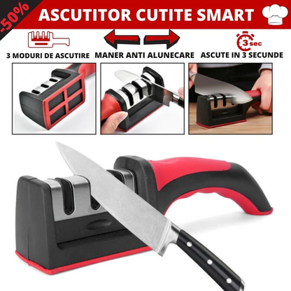 SET 13 Cutite - Miracle Blade World Class + Ascutitor manual de Cutite