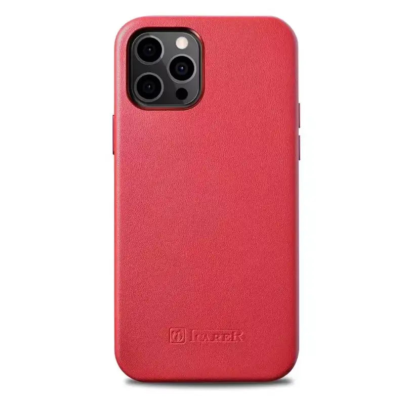 Husă iCarer din piele naturală pentru iPhone 12 Pro
