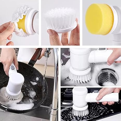 Scrubber Electric cu Încărcare USB 5 în 1 - Magic Brush