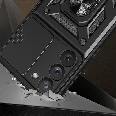 Husa Hybrid Armor Camshield pentru Samsung Galaxy A34 5G - Albastru