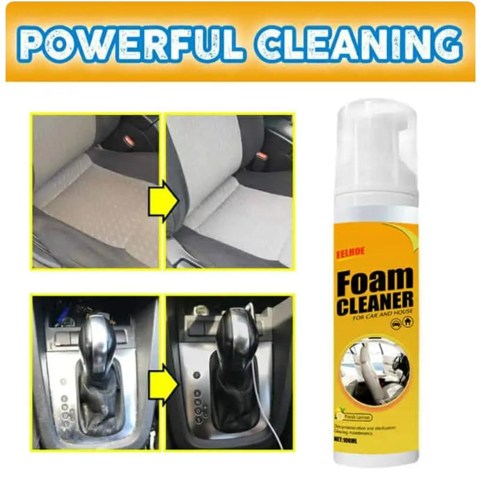 Spumă Curățare Auto – Spumă Universală cu Miros de Lămâie, 100 ml