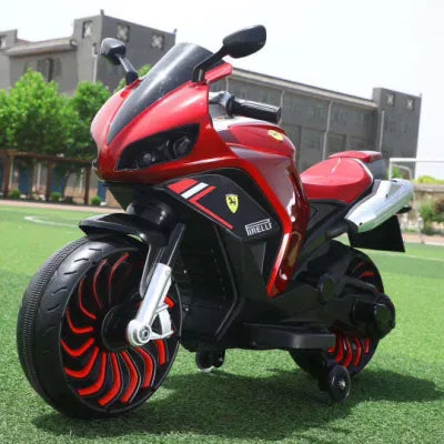 RESIGILATA- Motocicleta electrica pentru Copii - 12V, Accelerator Manual, Muzică și Lumină si Abur