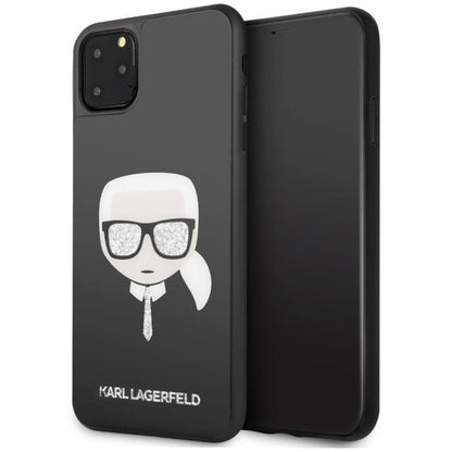 Husă de Protecție Karl Lagerfeld Iconic Glitter pentru iPhone 11 Pro, Negru