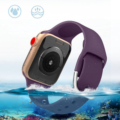Curea din Silicon APS pentru Apple Watch Ultra / SE / Series 2-9, 49/45/44/42mm, Negru