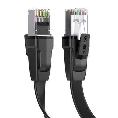 Cablu Ugreen LAN Ethernet Cat.8 U/FTP, 1m, Negru