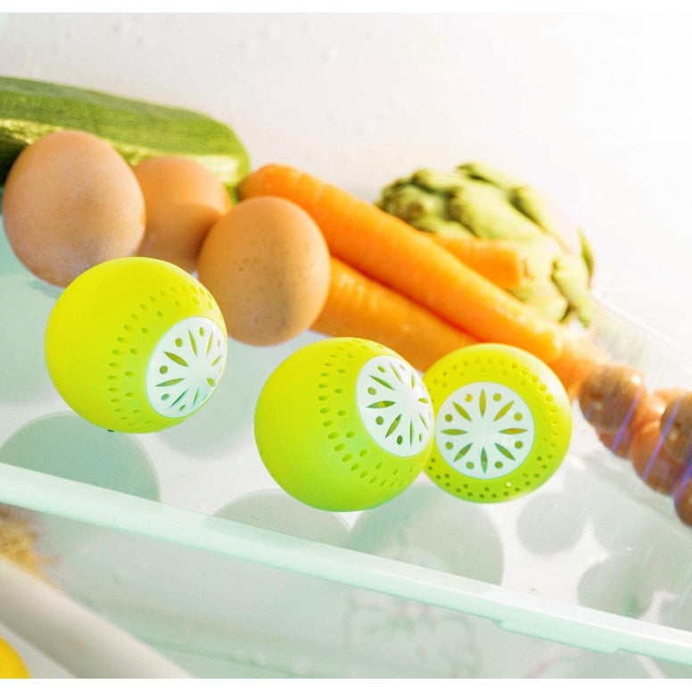 Set 3 Bile Absorbante Miros, Pentru Frigider, Verde