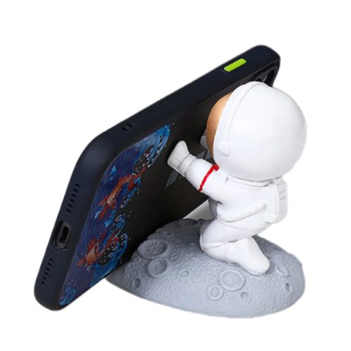 Suport pentru telefon Micul Astronaut, alb/auriu, model aleatoriu