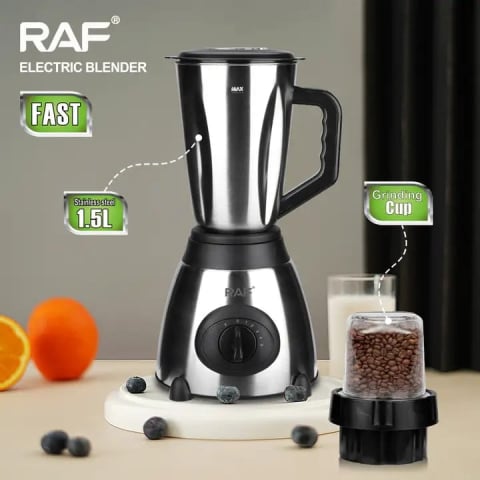 RAF R.300 Blender și râșniță electrică 2 în 1 Blender din oțel inoxidabil 1000 wați
