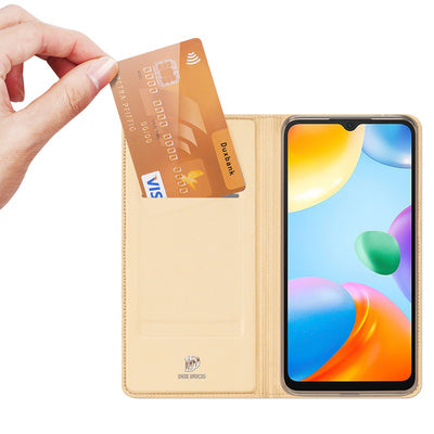 Husa Dux Ducis Skin Pro Flip Case pentru Xiaomi Redmi 10C Gold