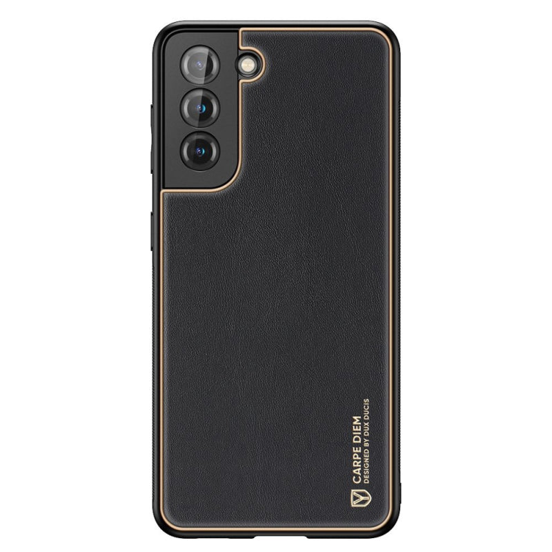 Husă din piele ecologică Dux Ducis Yolo pentru Samsung Galaxy S21 5G - Neagră