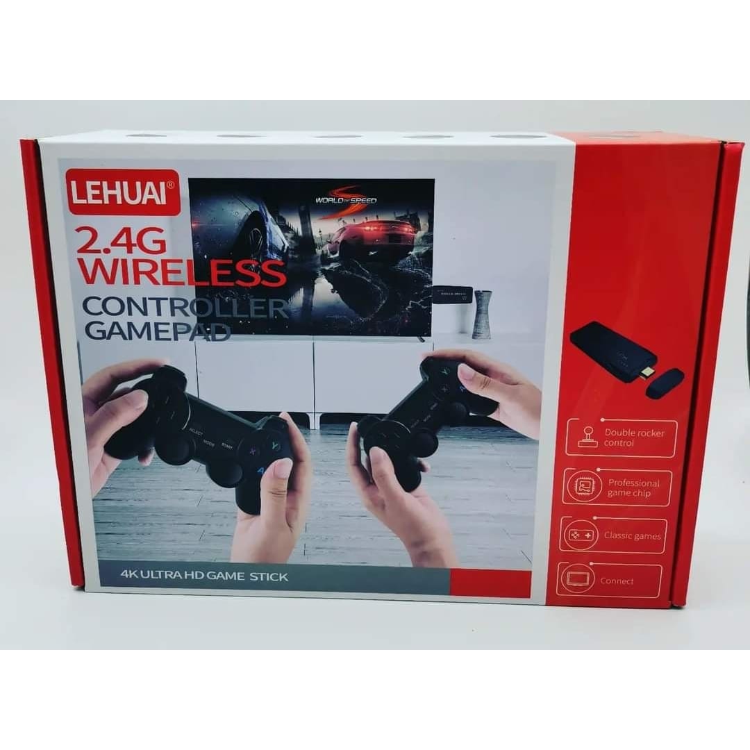 Consola Retro LEHUAI – Tip Stick, 10.000 Jocuri Video, 4K, 64GB