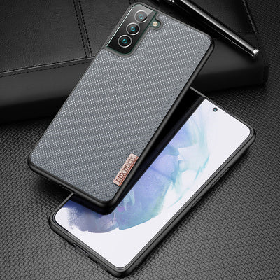 Dux Ducis Fino Case - Nylon pentru Samsung Galaxy S22/S22 Plus - Gri