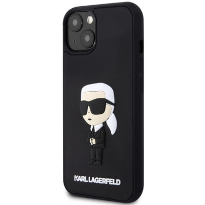 Husă Karl Lagerfeld Ikonik 3D pentru iPhone 14 (6.1"), Negru