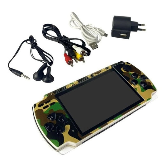 Consolă de jocuri portabilă – 300 de jocuri incluse, memorie 2 GB, ecran 4,3 inci, Army