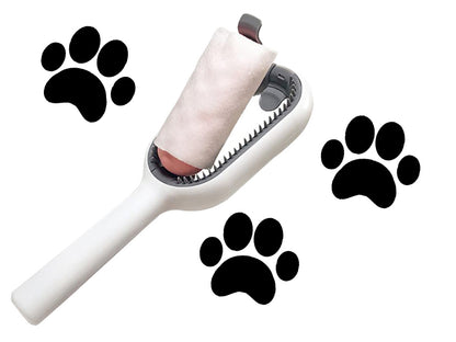 Perie de Pieptănare din Silicon 3-în-1 pentru Câini, Pisici și Alte Animale de Companie