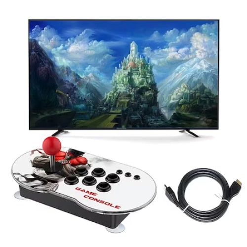 Set 2 Console Jocuri Clasice – Peste 15.000 Jocuri 2D/3D, Compatibile cu Card TF, Buton ON/OFF, Negru/Alb