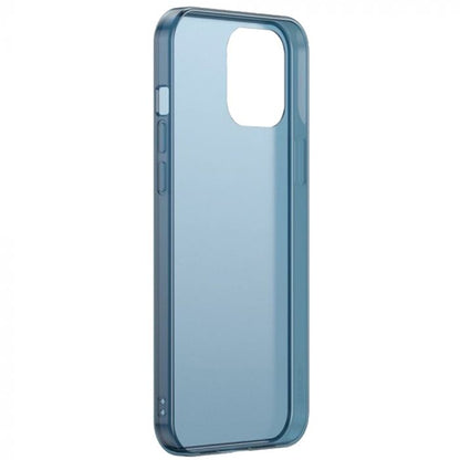 Baseus Frosted Glass Protective Case pentru iPhone 12 Mini - Albastru