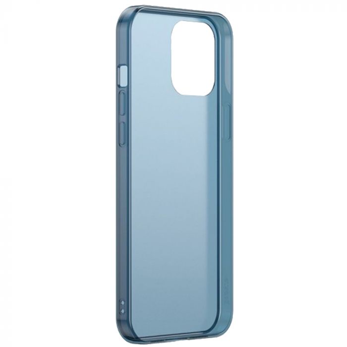 Baseus Frosted Glass Protective Case pentru iPhone 12 Mini - Albastru