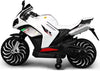 RESIGILATA- Motocicleta electrica pentru Copii - 12V, Accelerator Manual, Muzică și Lumină si Abur