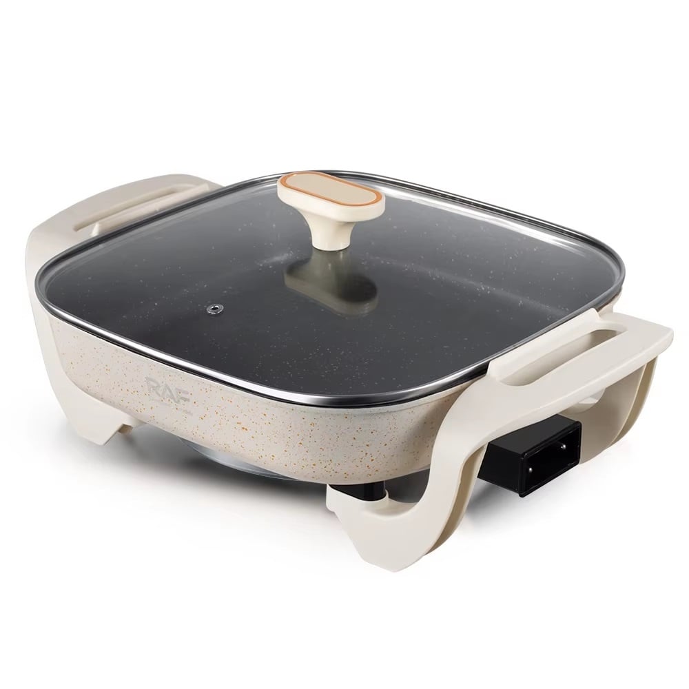 Tigaie electrica multifunctionala, RAF R5400, 1200W, capacitate 5L, 43x30x13cm