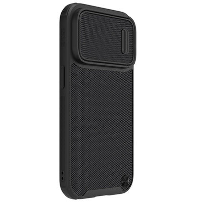 Husă Nillkin Textured S pentru iPhone 14 Pro Max, cu capac pentru cameră - negru