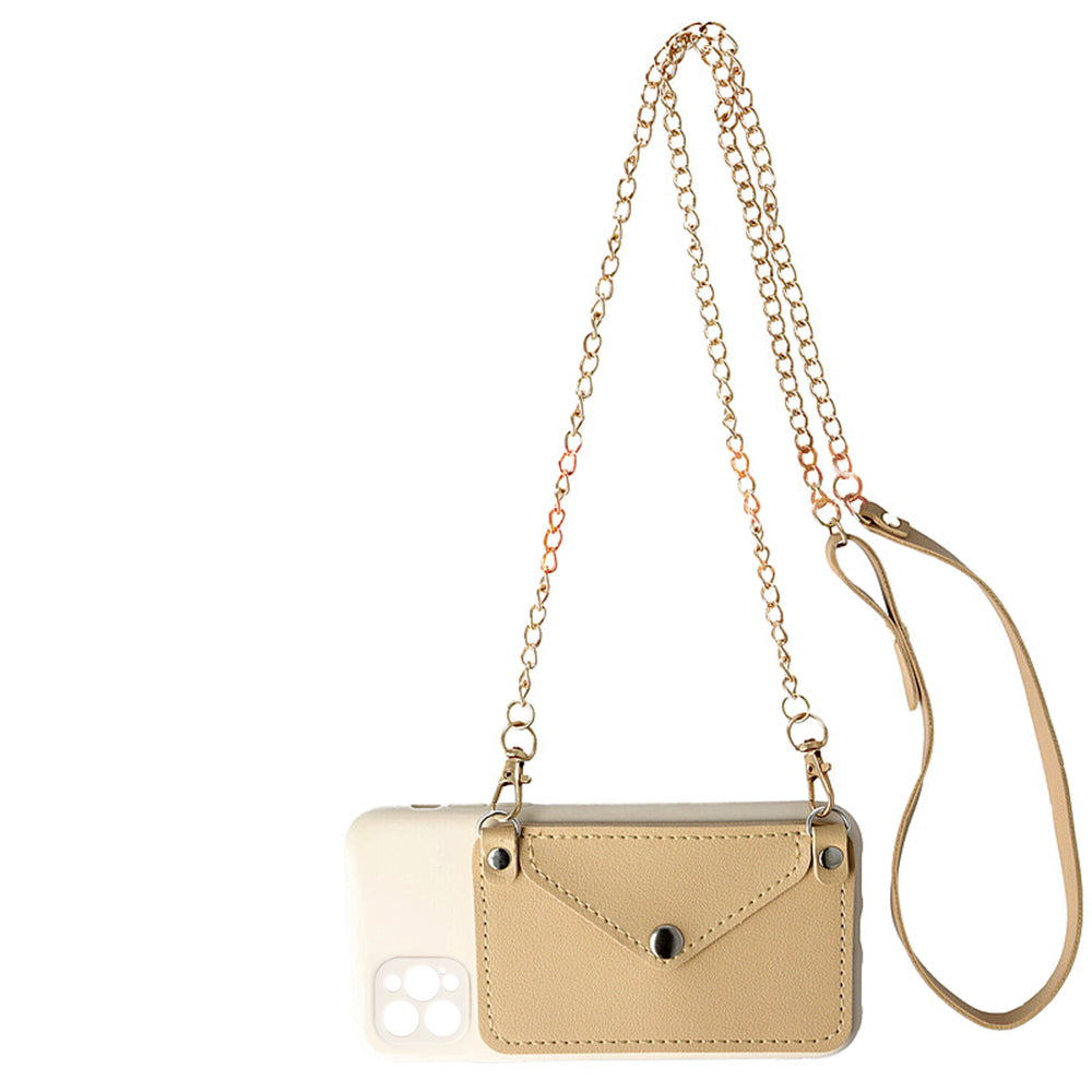 Husă iCarer Crossbody Wallet Compatibilă cu iPhone 11 Pro, Crem