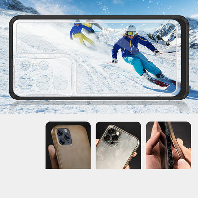 Husa Clear 3in1 pentru Samsung Galaxy S23 Ultra, Silicone cu Cadru Negru