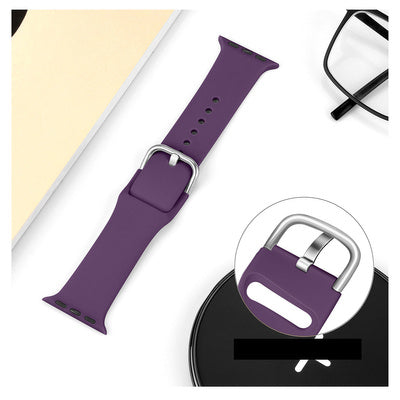 Curea din Silicon APS pentru Apple Watch Ultra / SE / Series 2-9, 49/45/44/42mm, Negru