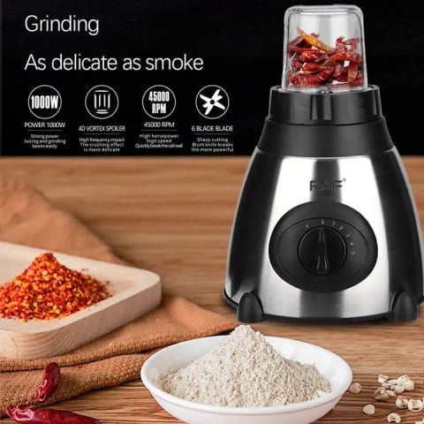 RAF R.300 Blender și râșniță electrică 2 în 1 Blender din oțel inoxidabil 1000 wați