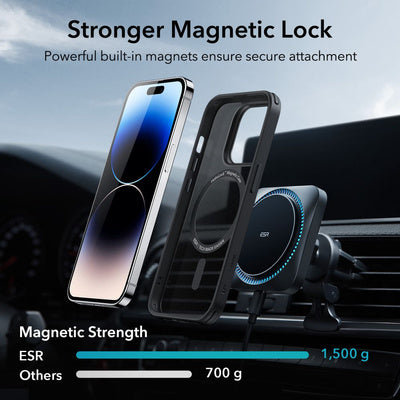 Husa ESR Classic Hybrid HaloLock pentru iPhone 14 Pro - Frosted Black